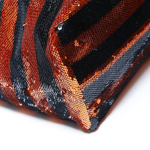 PRADA Sequined Triangle Logo Tote Bag black WS24989