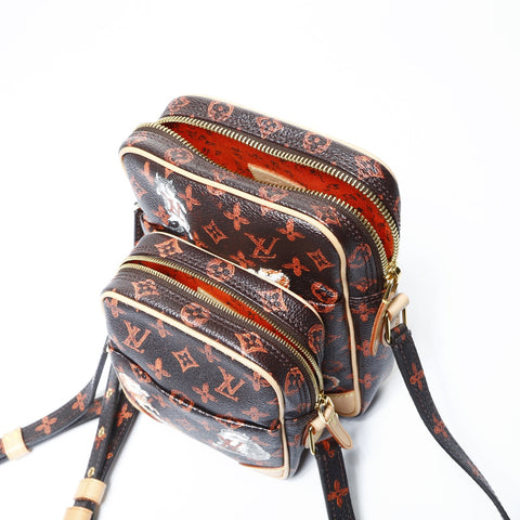 LOUIS VUITTON 2018 Catgram Panam Set Shoulder Bag Brown WS24992