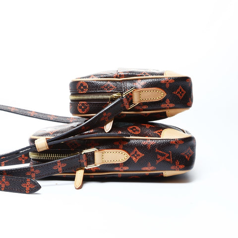 LOUIS VUITTON 2018 Catgram Panam Set Shoulder Bag Brown WS24992