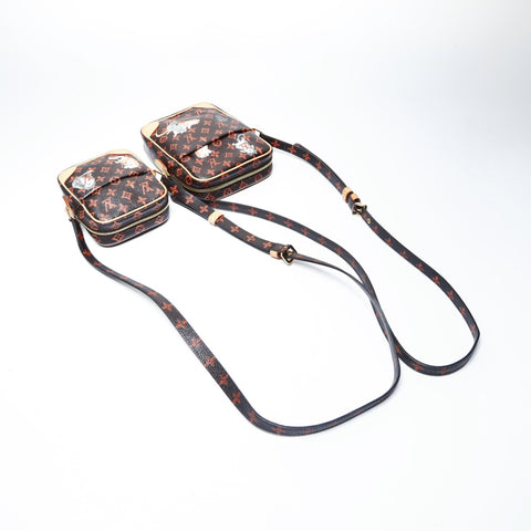 LOUIS VUITTON 2018 Catgram Panam Set Shoulder Bag Brown WS24992