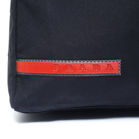 PRADA Sports Canvas Shoulder Bag black WS24996