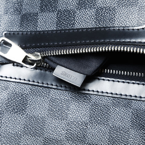 LOUIS VUITTON Mick MM Damier 2011 Shoulder Bag black WS24997