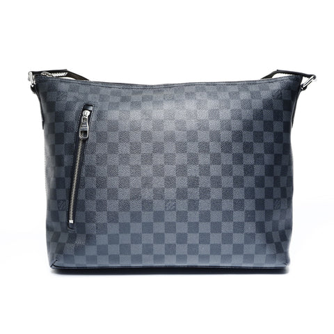 LOUIS VUITTON Mick MM Damier 2011 Shoulder Bag black WS24997