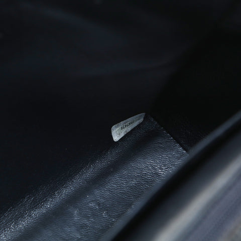 CHANEL No. 3 1994-1996 Lambskin Square Matelasse Shoulder Bag black WS24998