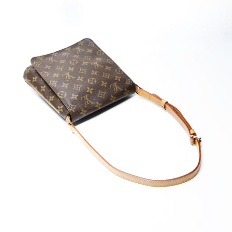 LOUIS VUITTON 2001 Monogram Musette Salsa Shoulder Bag Brown WS24999
