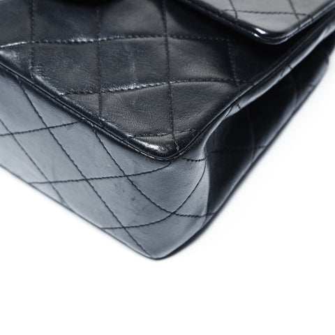 CHANEL No. 1 1989-1991 Mini Matelasse Lambskin Square Shoulder Bag black WS25002