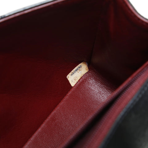 CHANEL No. 2 1991-1994 Diana 22 Small Lambskin Shoulder Bag black WS25003