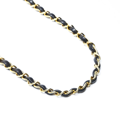 CHANEL No. 2 1991-1994 Diana 22 Small Lambskin Shoulder Bag black WS25003