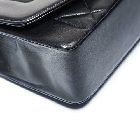 CHANEL No. 2 1991-1994 Diana 22 Small Lambskin Shoulder Bag black WS25003