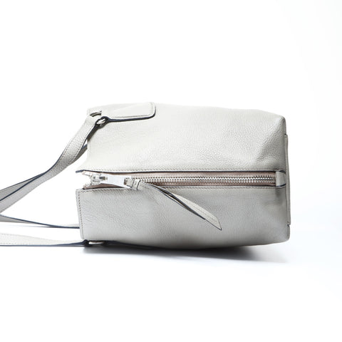 PRADA Leather Tote Bag Shoulder Bag gray WS25006