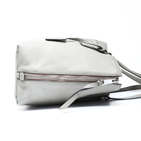 PRADA Leather Tote Bag Shoulder Bag gray WS25006