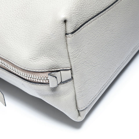 PRADA Leather Tote Bag Shoulder Bag gray WS25006