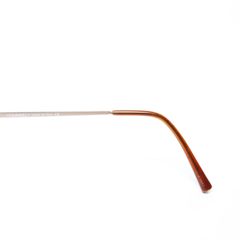 CHANEL Rimless sunglasses Orange WS25007