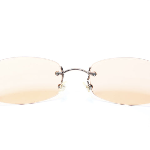 CHANEL Rimless sunglasses Orange WS25007