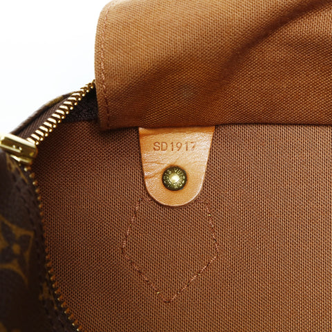 LOUIS VUITTON Monogram Speedy 30 (1997) Boston bag Brown WS25008