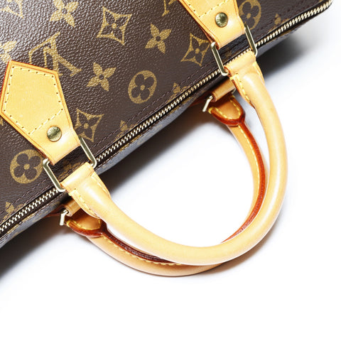 LOUIS VUITTON Monogram Speedy 30 (1997) Boston bag Brown WS25008