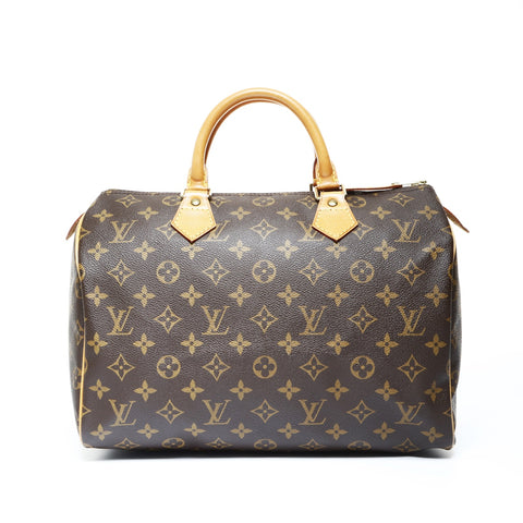 LOUIS VUITTON Monogram Speedy 30 (1997) Boston bag Brown WS25008