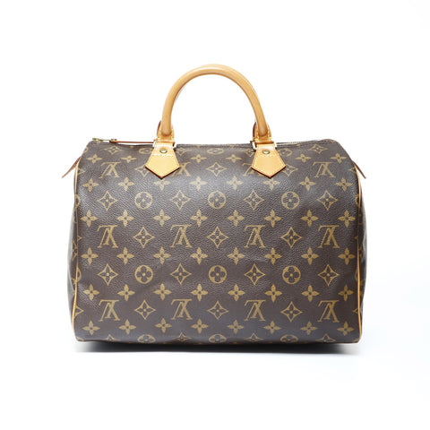 LOUIS VUITTON Monogram Speedy 30 (1997) Boston bag Brown WS25008