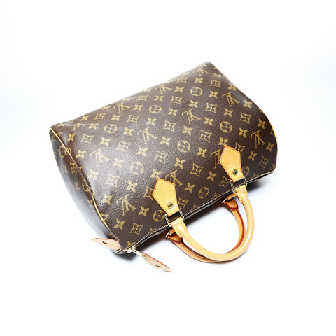 LOUIS VUITTON Monogram Speedy 30 (1997) Boston bag Brown WS25008