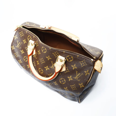 LOUIS VUITTON Monogram Speedy 30 (2004) Boston bag Brown WS25009