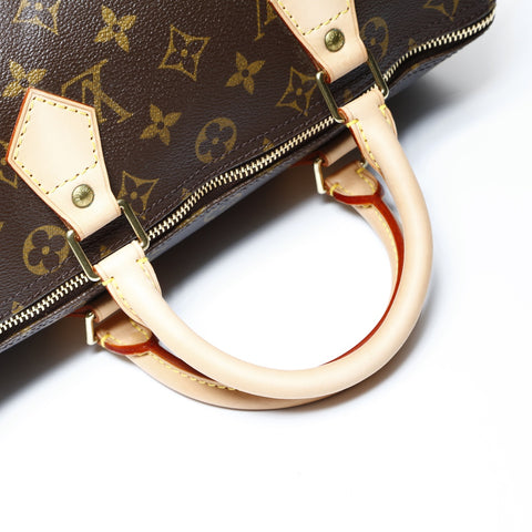 LOUIS VUITTON Monogram Speedy 30 (2004) Boston bag Brown WS25009