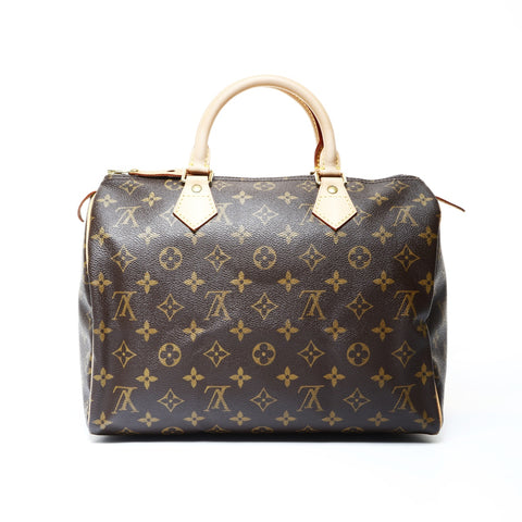 LOUIS VUITTON Monogram Speedy 30 (2004) Boston bag Brown WS25009
