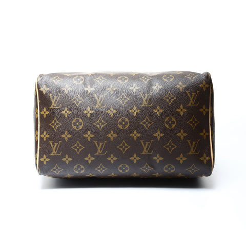 LOUIS VUITTON Monogram Speedy 30 (2004) Boston bag Brown WS25009