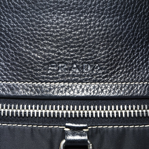 PRADA nylon leather one belt Shoulder Bag black WS25010