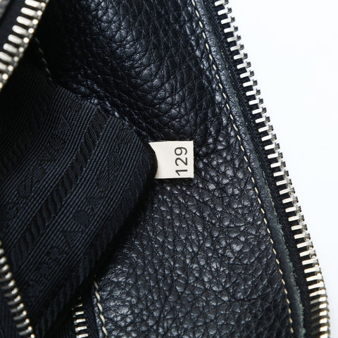 PRADA nylon leather one belt Shoulder Bag black WS25010