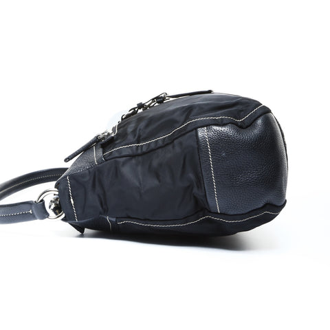 PRADA nylon leather one belt Shoulder Bag black WS25010