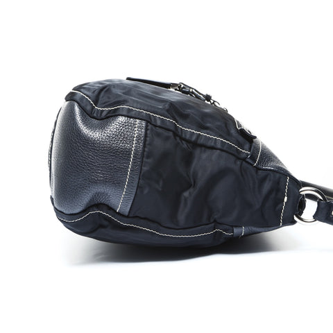 PRADA nylon leather one belt Shoulder Bag black WS25010