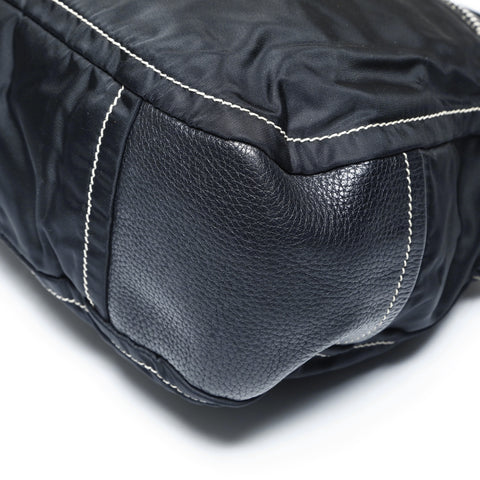 PRADA nylon leather one belt Shoulder Bag black WS25010