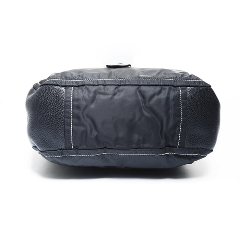 PRADA nylon leather one belt Shoulder Bag black WS25010