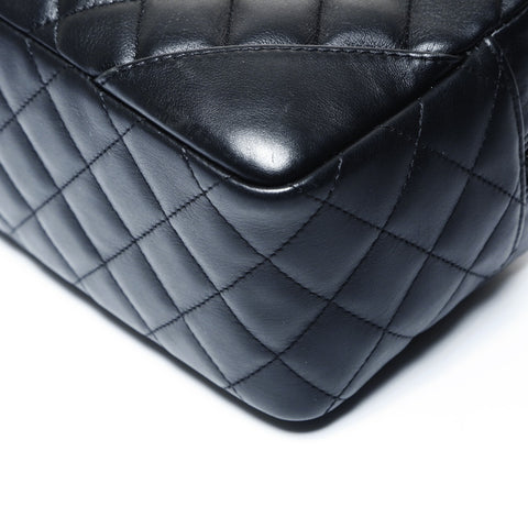 CHANEL 10 series 2005-2006 Small Cambon Line Boston Bag Mini Handbag black WS25012