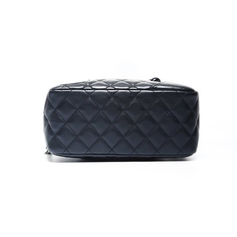 CHANEL 10系列2005-2006小Cambon Line波士顿包迷你手提包黑色 WS25012