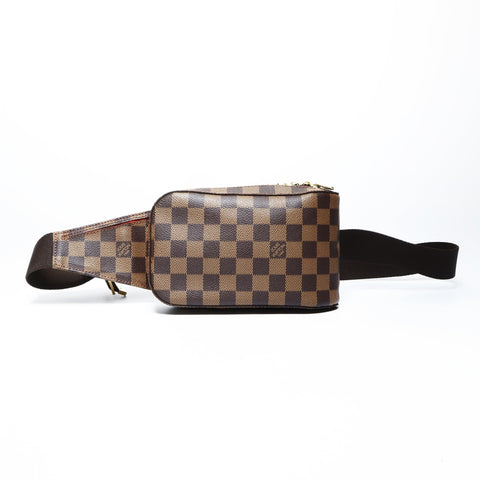 LOUIS VUITTON 2003 Geronimos Damier Shoulder Bag Brown WS25015