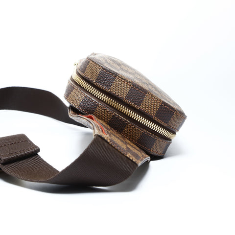 LOUIS VUITTON 2003 Geronimos Damier Shoulder Bag Brown WS25015