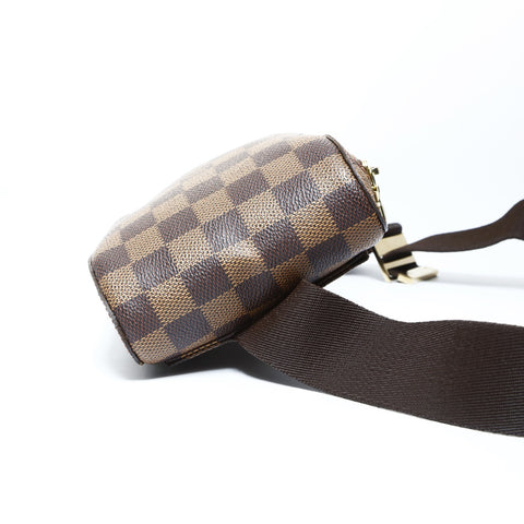 LOUIS VUITTON 2003 Geronimos Damier Shoulder Bag Brown WS25015