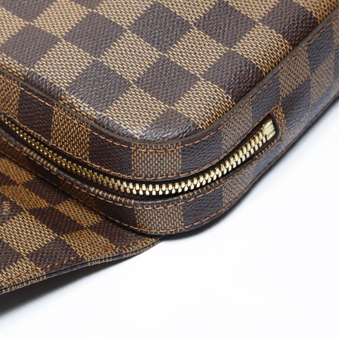 LOUIS VUITTON 2003 Geronimos Damier Shoulder Bag Brown WS25015