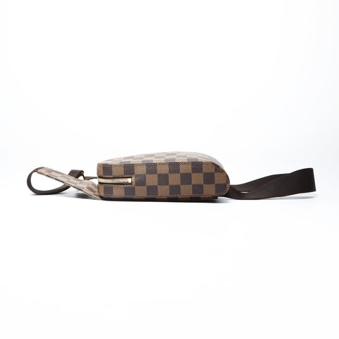 LOUIS VUITTON 2003 Geronimos Damier Shoulder Bag Brown WS25015