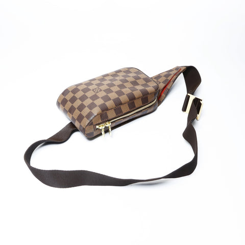 LOUIS VUITTON 2003 Geronimos Damier Shoulder Bag Brown WS25015