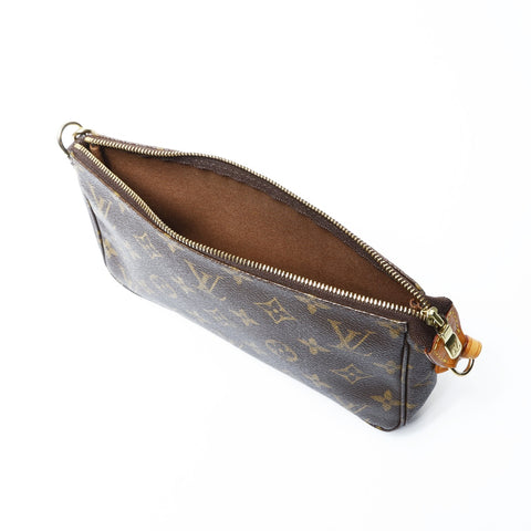 LOUIS VUITTON 2002 Monogram Pochette Accessoires Shoulder Bag Brown WS25016