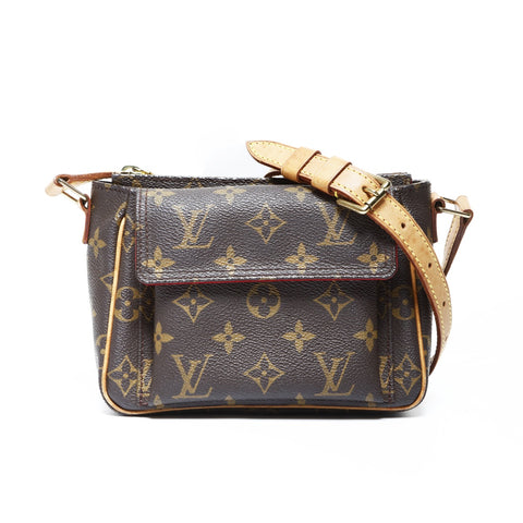 LOUIS VUITTON Monogram Viva Cite PM 2004 Shoulder Bag Brown WS25017