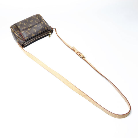 LOUIS VUITTON Monogram Viva Cite PM 2004 Shoulder Bag Brown WS25017