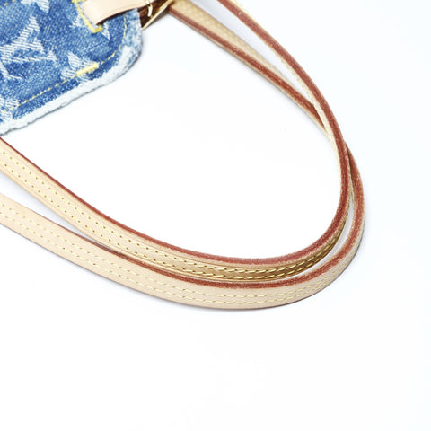 LOUIS VUITTON Neverfull MM Denim Monogram Tote Bag blue WS25018