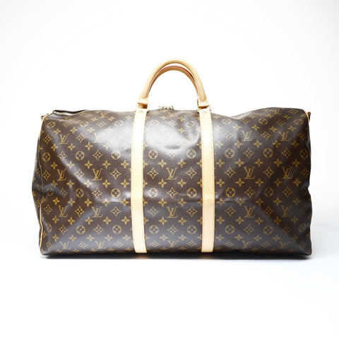 LOUIS VUITTON Keepall Bandouliere 60 Monogram 2-way bag, made in 2004 Boston bag Brown WS25019