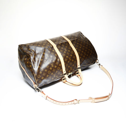 LOUIS VUITTON Keepall Bandouliere 60 Monogram 2-way bag, made in 2004 Boston bag Brown WS25019