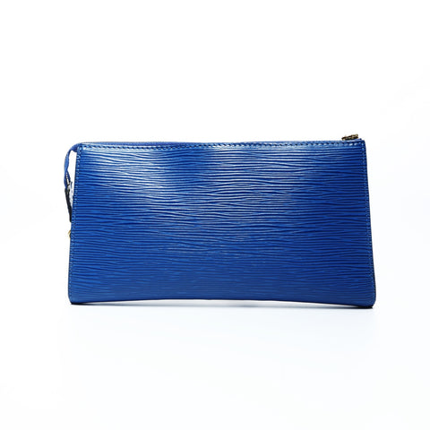 LOUIS VUITTON Pochette Accessoires Epi Clutch bag blue WS25022