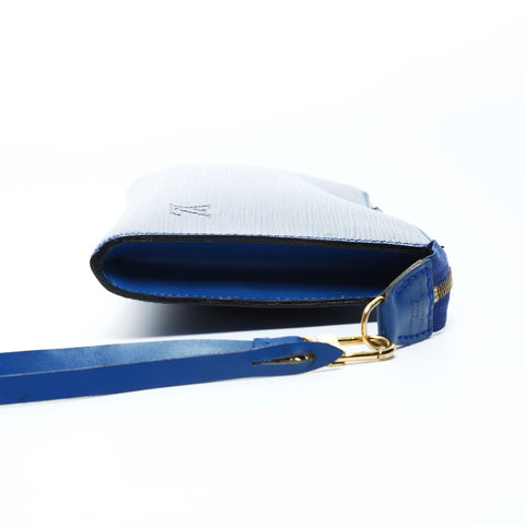 LOUIS VUITTON Pochette Accessoires Epi Clutch bag blue WS25022