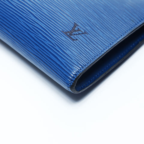 LOUIS VUITTON Pochette Accessoires Epi Clutch bag blue WS25022